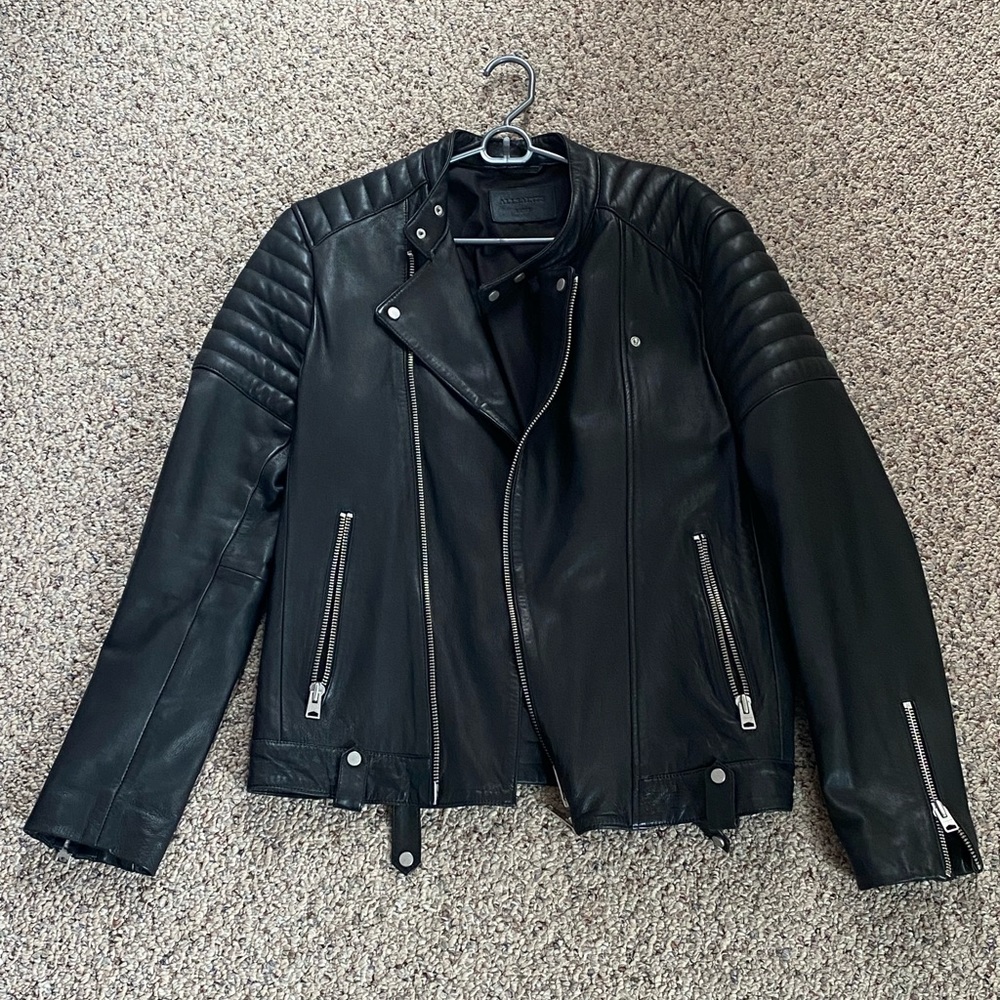 All Saints Jasper Leather Jacket (L)